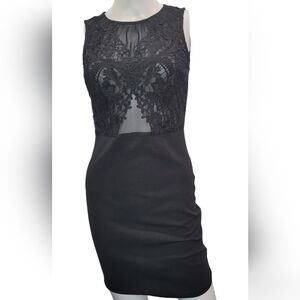 💗 $5 in BUNDLE💗 black little dress mesh lace size M